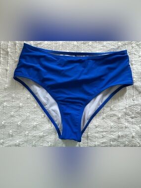 NWOT Aimage royal blue bikini bottom size large swim beach